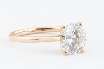 Zonder minimumprijs - Ring - 14 karaat Roségoud - 1.05ct., Nieuw
