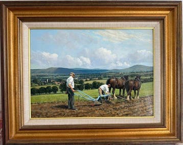 Gerald Broom (1934) - Ploughing the field