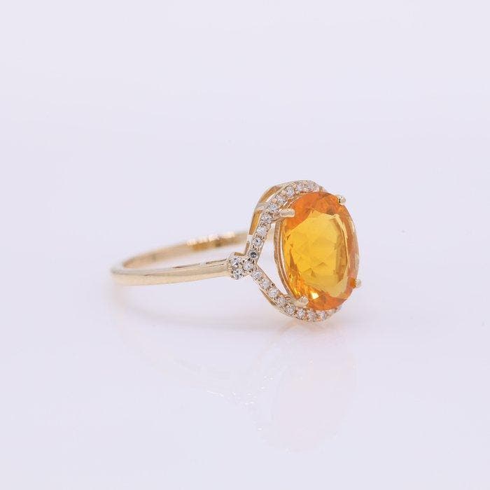Sans prix de réserve - Bague - 14 carats Or jaune - 1.83ct., Handtassen en Accessoires, Ringen