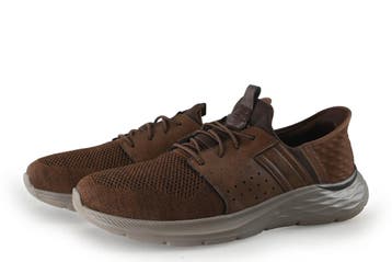 Skechers Sneakers in maat 45 Bruin, Kleding | Heren, Schoenen, Bruin, Verzenden, Zo goed als nieuw, Skechers