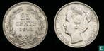 Nederland 25 cents 1901 (type 2), Verzenden, 5 cent, Losse munt, Goud