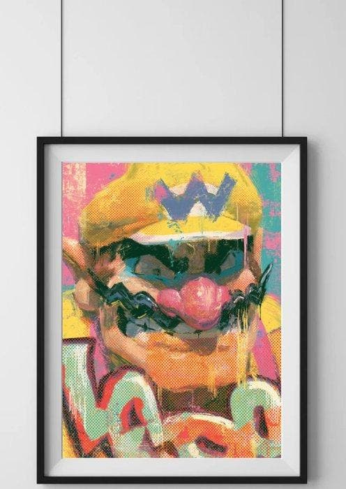 ROW - Wario — Fine Art Print 1/1 Signé — 40×60cm, Consoles de jeu & Jeux vidéo, Consoles de jeu | Accessoires Autre