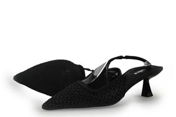 Sacha Slingbacks in maat 38 Zwart, Kleding | Dames, Verzenden, Zwart, Zo goed als nieuw, Sacha