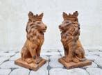 Beeldje - Gatekeepers - leeuwen (2) - IJzer, Antiek en Kunst