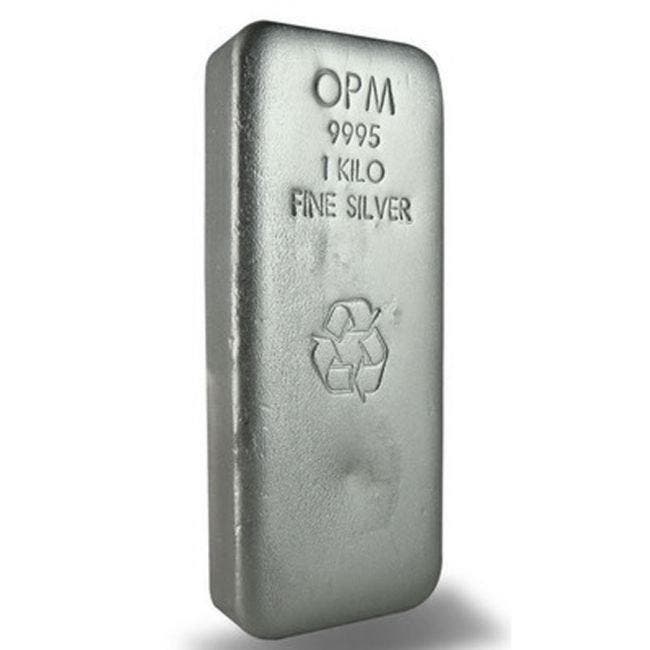 1 kilogram - Zilver .999 - 1 Kilo OPM 9995 Fine Silver Bar, Postzegels en Munten, Edelmetalen en Baren