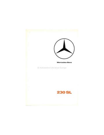 1965 MERCEDES BENZ 230 SL BROCHURE NEDERLANDS, Ophalen of Verzenden, Nieuw