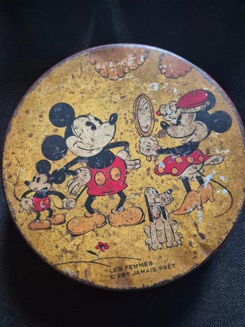 Blikken doos (11) - Tin - Originele oude disney bli, Verzamelen, Nieuw