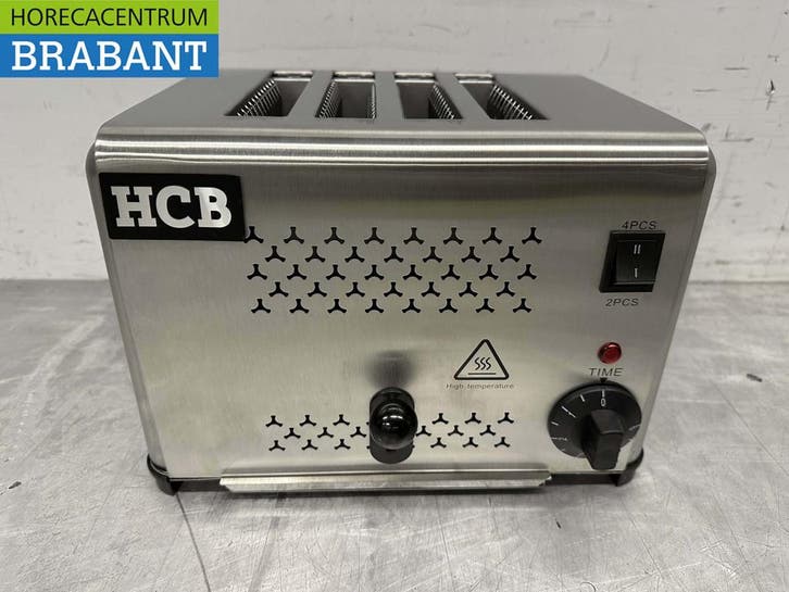 RVS Toaster Broodrooster 4 sneden 230V Horeca, Zakelijke goederen, Horeca | Keukenapparatuur, Ophalen of Verzenden