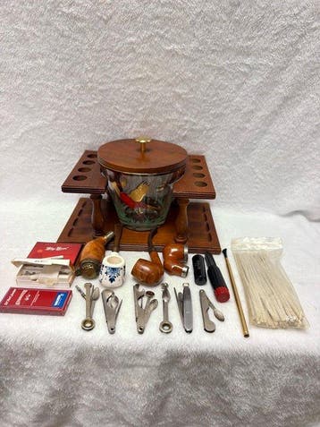 Luxe Vintage Pijprokersset met Chacom Beauchamp Pijp &, Nieuw