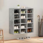 vidaXL Schoenenkast Betongrijs 77,5 x 30 x 83,5 cm Bewerkt, Verzenden, Nieuw