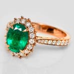 Zonder minimumprijs - Ring - 18 karaat Roségoud, IGI 1,50 ct, Nieuw