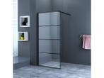 Veiling - Inloopdouche / Douchewand - 120x200 - Mat Zwart Pr, Nieuw