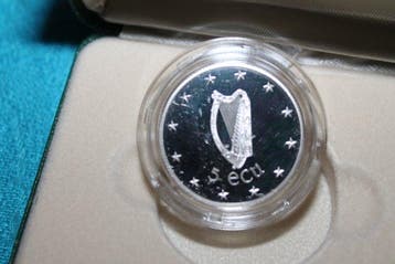 Ierland. 5 ECU 1990, Box & COA (Zonder minimumprijs)