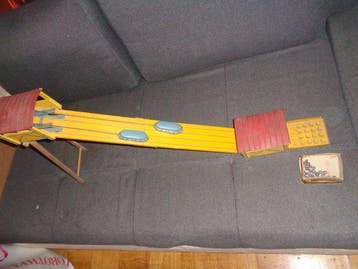 CIJ - Blikken speelgoed - kugelspiel mit seilbahn 1938 -, Antiek en Kunst
