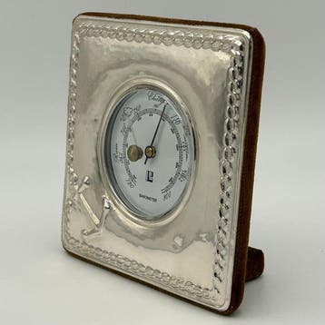Livi Giancarlo Aneroid barometer - Zilver - Maritiem thema