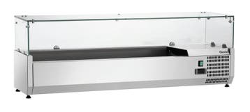 Koelopzetvitrine | GL4-1401 | 6x1/4 GN | Statische Koeling, Verzenden