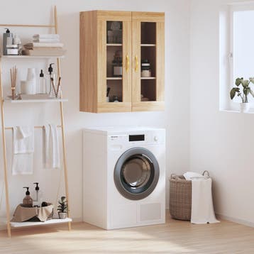 vidaXL Bovenkast 69,5x34x90 cm sonoma eikenkleurig, Verzenden, Nieuw