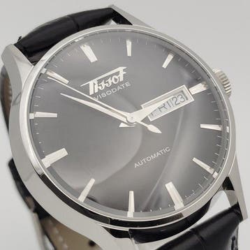 Tissot - Visodate Black Sunburst Day-Date Automatic - Zonder