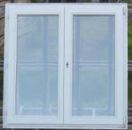 merbau houten raam ,chassis , venster , kozijn 121 x 124, Bricolage & Construction, Châssis & Portes coulissantes, Ophalen of Verzenden