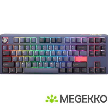 Ducky One 3 TKL RGB Cosmic Blue Cherry MX Ergo Clear, Informatique & Logiciels, Claviers, Verzenden
