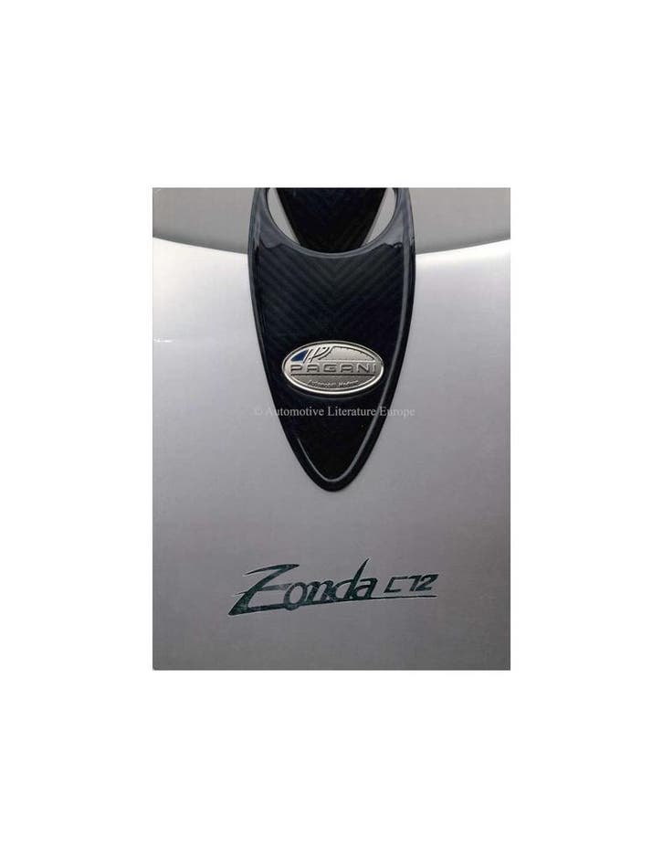 1999 PAGANI ZONDA C12 | C12 S BROCHURE FRANS, Livres, Autos | Brochures & Magazines