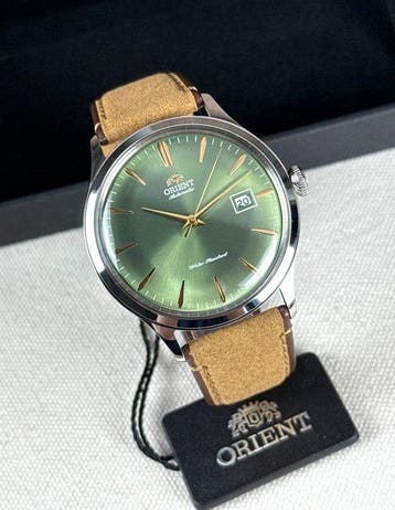 Orient - Bambino Date Automatic Green - Zonder minimumprijs, Nieuw
