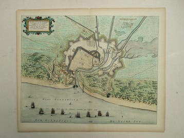 France - Dunkerque / Duinkerke; J. Blaeu - Plan de la ville