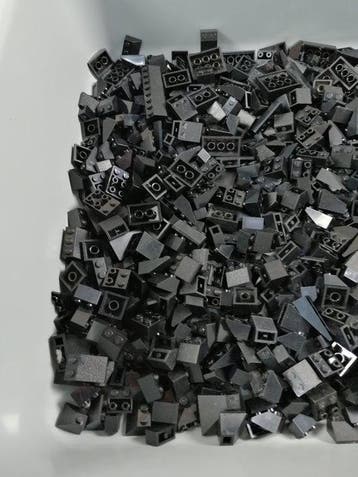 Lego - geen serie - Partij van 1000 zwarte dakdelen -
