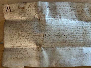 [King Charles 11 - era] - 17th Century Jersey Contrat de
