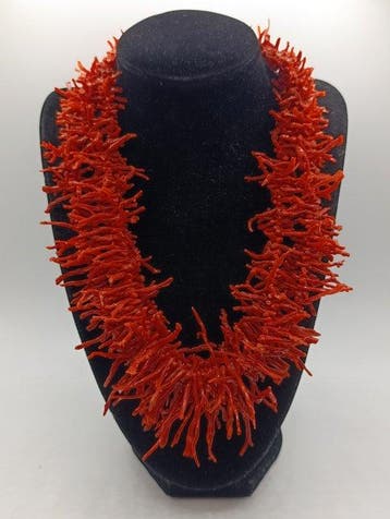 Sans prix de réserve - Collier Collier de corail extra noir, Bijoux, Sacs & Beauté