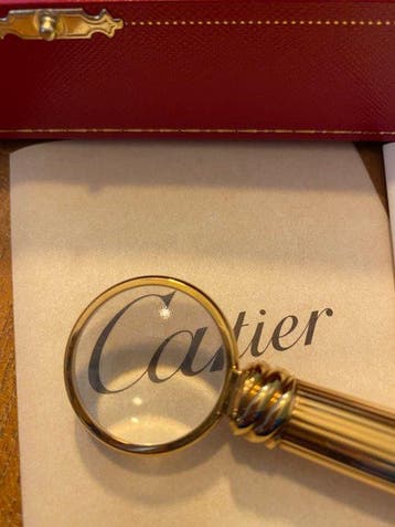 Cartier - Ballpoint pen with magnifying glass - Stylo à, Nieuw