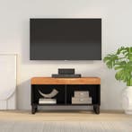 vidaXL Tv-meubel 85x33x43,5 cm massief acaciahout, Huis en Inrichting, Verzenden, Nieuw