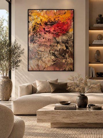 Charlotte Colard - Téphra - XL pas de réserve - Abstract Art