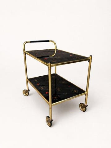 Chariot de service - Verre, Métal