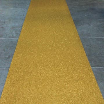 Gouden glitter loper, Verzenden