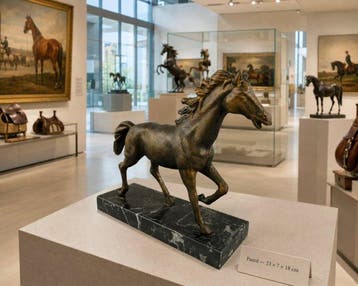 sculptuur, ***RUNNING HORSE*** - 23 cm - Bronzen look: