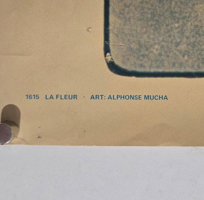 Alphonse Mucha (after) - Scandecor, Uppsala - La Fleur (réf., Antiek en Kunst, Kunst | Tekeningen en Fotografie