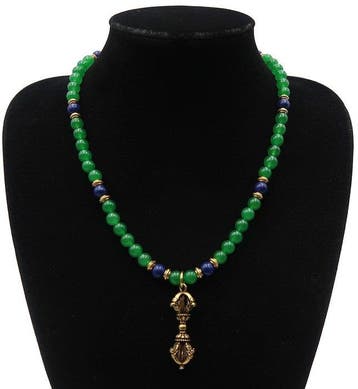Lapis lazuli - Emeraude-Dorje (Vajra) Boeddhistisch: