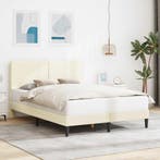 vidaXL Bedframe met hoofdeinde Crèmekleurig 160 x 200 cm, Verzenden, Nieuw