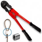 Handklemtang met 3mm staalkabel + klemmen, Verzenden, Nieuw