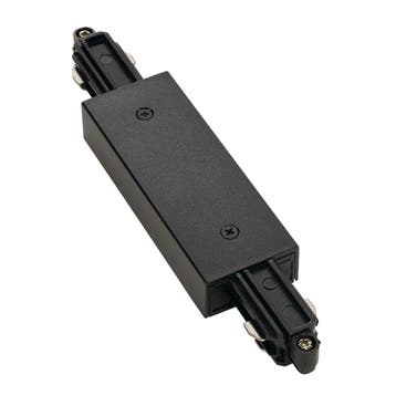 SLV 1-Fase-Rail doorverbinder midden voeding opbouw zwart, Verzenden, Nieuw, Metaal