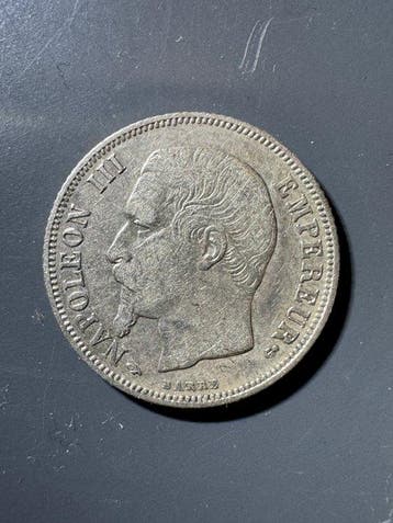 Frankrijk. Napoléon III. 1 Franc 1858-A, Paris (Zonder
