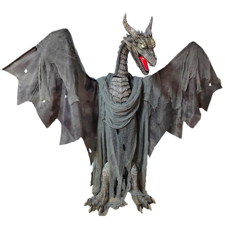 Halloween Decoratie Draak 187 Cm Met Licht, Geluid En, Muziek en Instrumenten, Licht en Laser