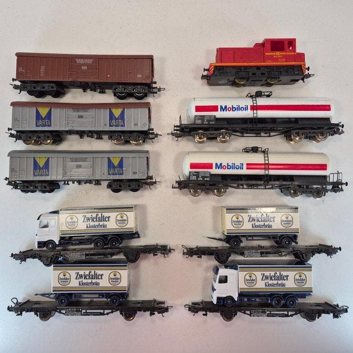Lima H0 - Modeltrein goederenwagonset (10) - BR 332 256-7 en, Hobby en Vrije tijd, Modeltreinen | H0