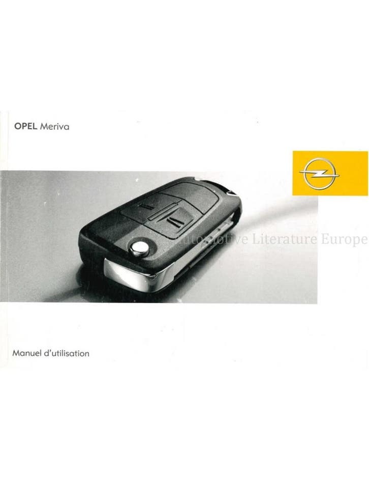 2007 OPEL MERIVA INSTRUCTIEBOEKJE FRANS, Autos : Divers, Modes d'emploi & Notices d'utilisation