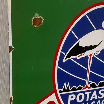 POTASSE DALSACE - Reclamebord - 35x29cm - Gemaakt van dikke