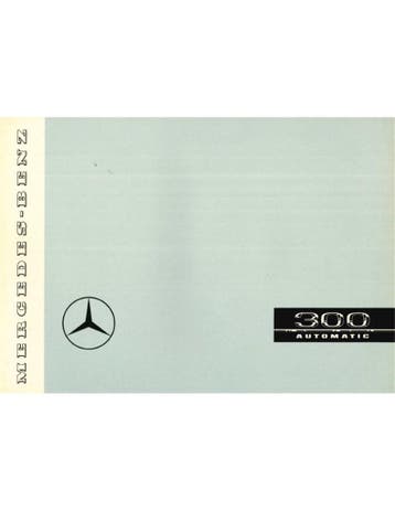 1957 MERCEDES BENZ 300 AUTOMATIC BROCHURE DUITS