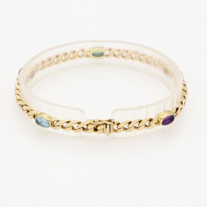 Armband - 14 karaat Geel goud, Handtassen en Accessoires, Armbanden