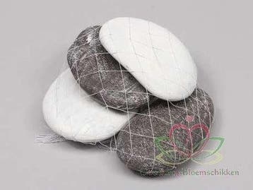 Riviersteen Groot Brown/White Stenen 1000 gram, Nieuw