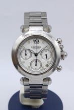 Cartier - Pasha Chronograph - 2412 - Unisexe - 2000-2010, Handtassen en Accessoires, Horloges | Heren, Nieuw